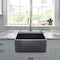 Nantucket Sinks 23-Inch Farmhouse Fireclay Sink with Matte Black Finish FCFS2418S-MatteBlack - alternate 4